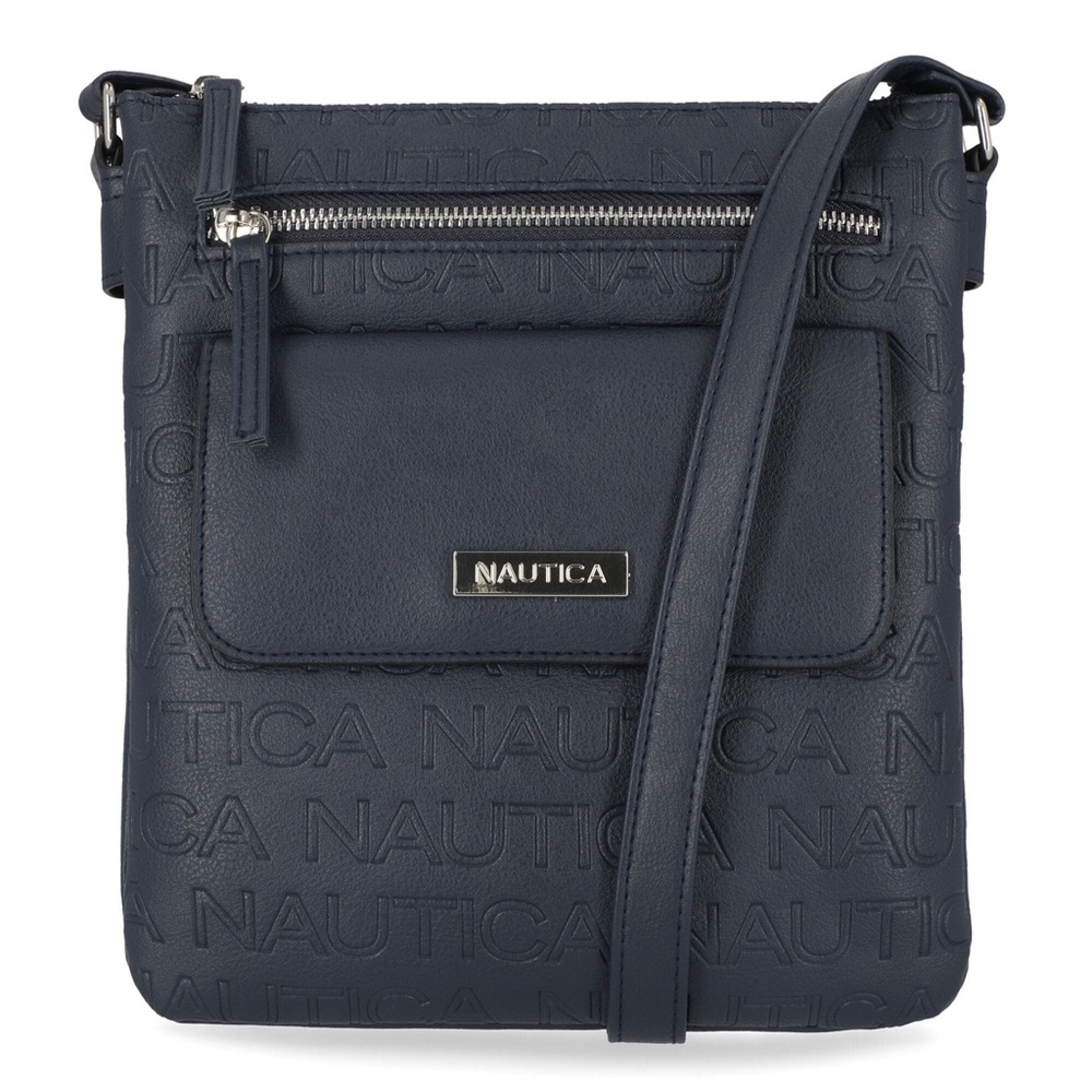 Nautica Embossed Navy Crossbody Bag, excellent condition - Picture 4 of 12